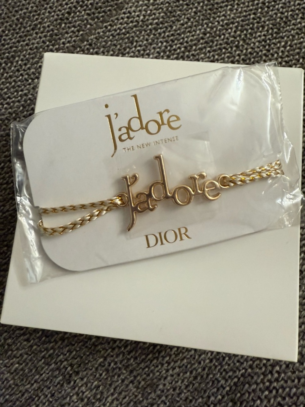 Dior Jadore' Script Cord Bracelet New Authentic - Picture 8 of 11